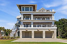 Modern beach house exterior, North Myrtle Beach real estate photography