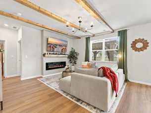 Staged living room in a Grand Strand listing photographed by Weston Media