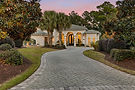 Twilight driveway exterior, Myrtle Beach real estate photography