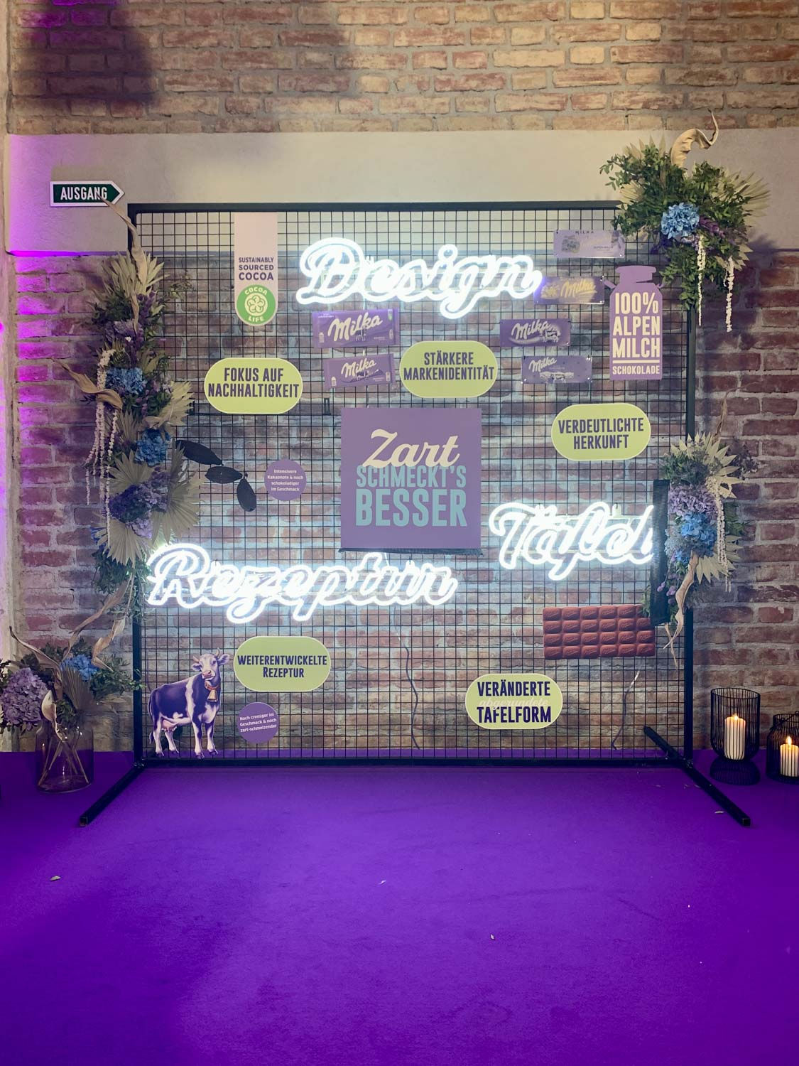 Milka Launchevent. Eventplanung Sandra Wimmer.