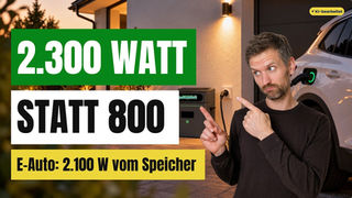Balkonkraftwerk mit Speicher: 2.300 Watt an der Schuko-Steckdose im Test