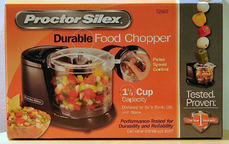 Thumbnail: Proctor Silex Durable 1-1/2 Cups Capacity FOOD CHOPPER