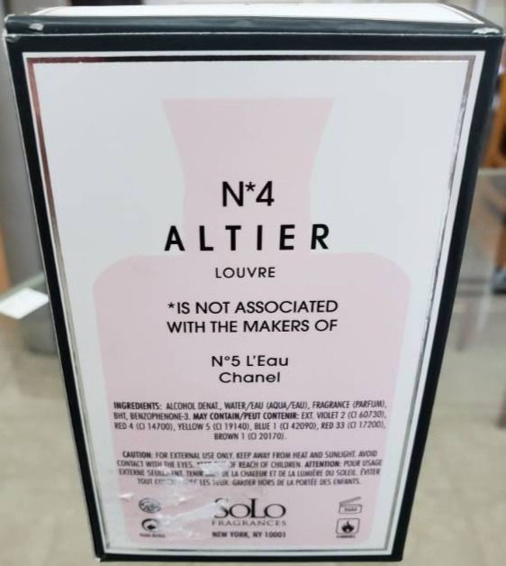 Thumbnail: N*4 ALTIER LOUVRE / NO 5 L'EAU CHANEL by CHANEL / Solo Fragrances