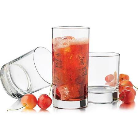 Thumbnail: Libbey 16 Pieces PROVINCE Beverage Drinkware Glasses Set