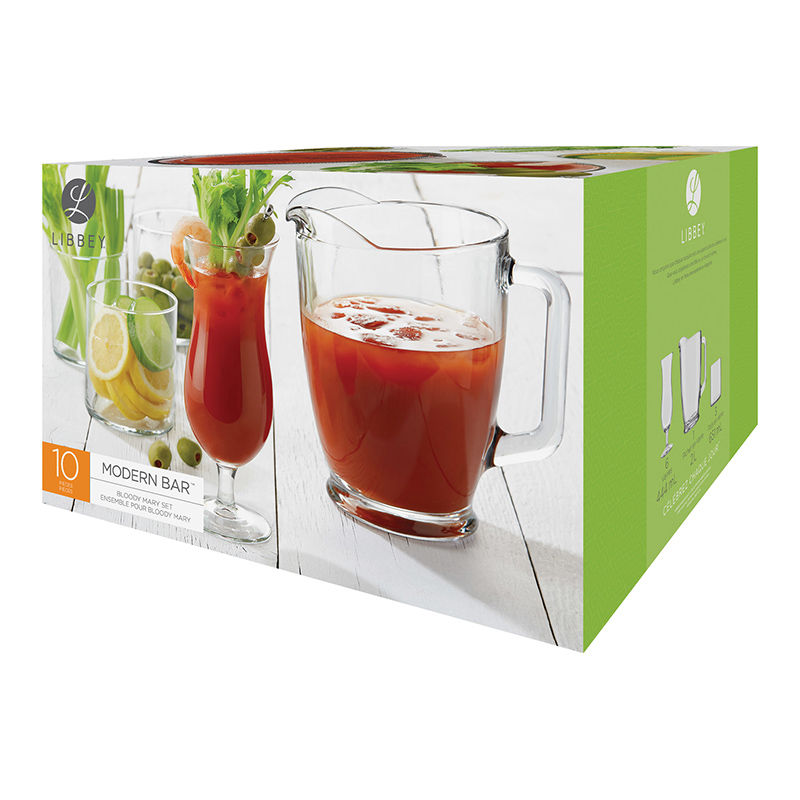Thumbnail: Libbey 10 pieces Modern Bar BLOODY MARY Set