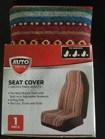 Thumbnail: Auto Drive 1 piece Fabric Seat Cover AD081711B