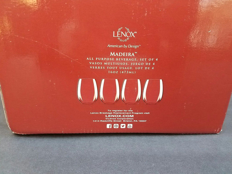 Thumbnail: Lenox American by Design MADEIRA All Purpose Beverage Set of 4