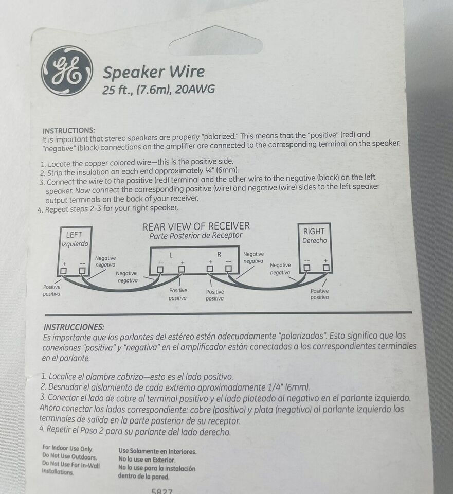 Thumbnail: General Electric Speaker Wire 25 feet 20 AWG 22618