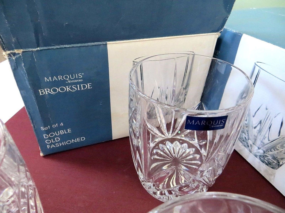 Thumbnail: Waterford Crystal MARQUIS Brookside Double Old Fashioned Set of 4 Verre