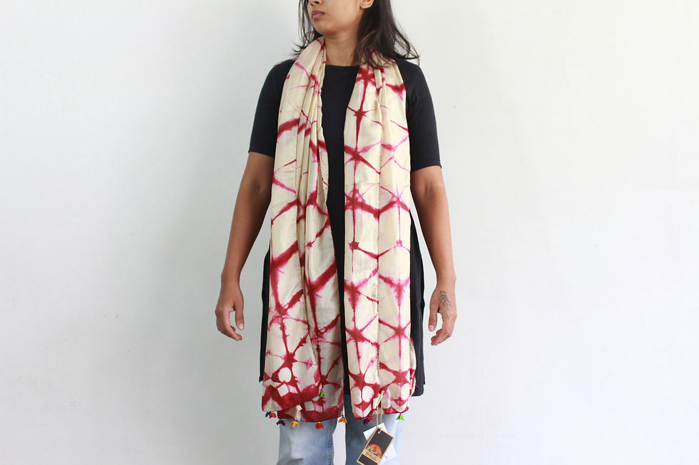 Thumbnail: Shibori Silk Stole