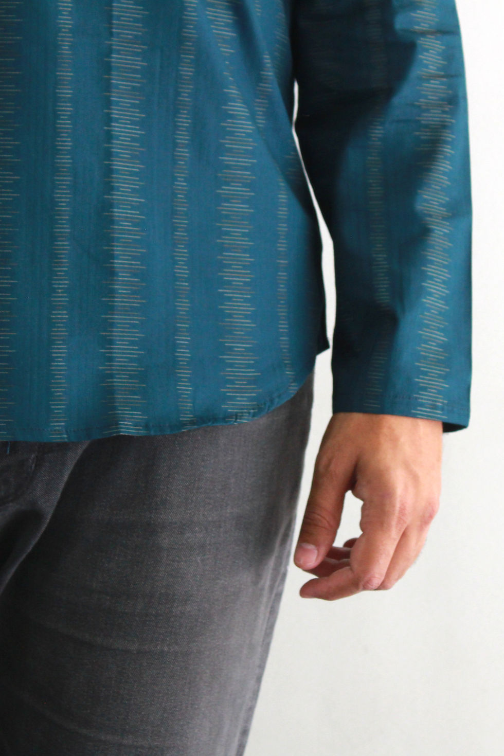 Thumbnail: Men's Pure Cotton Green Kurta