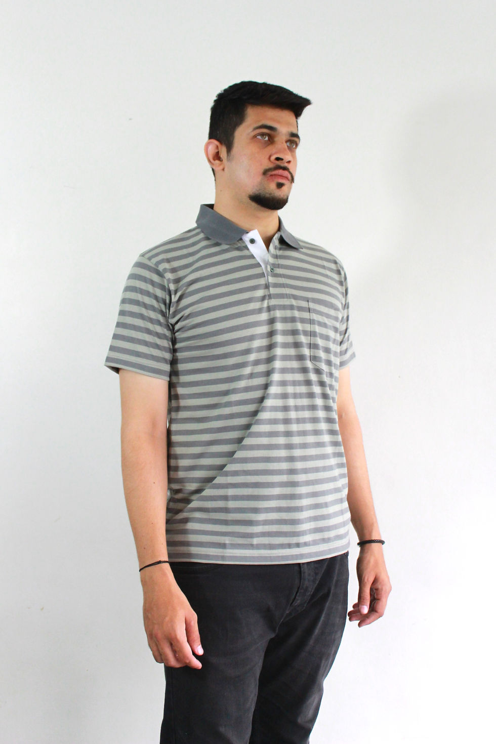 Thumbnail: Grey Blaze Collar T-Shirt