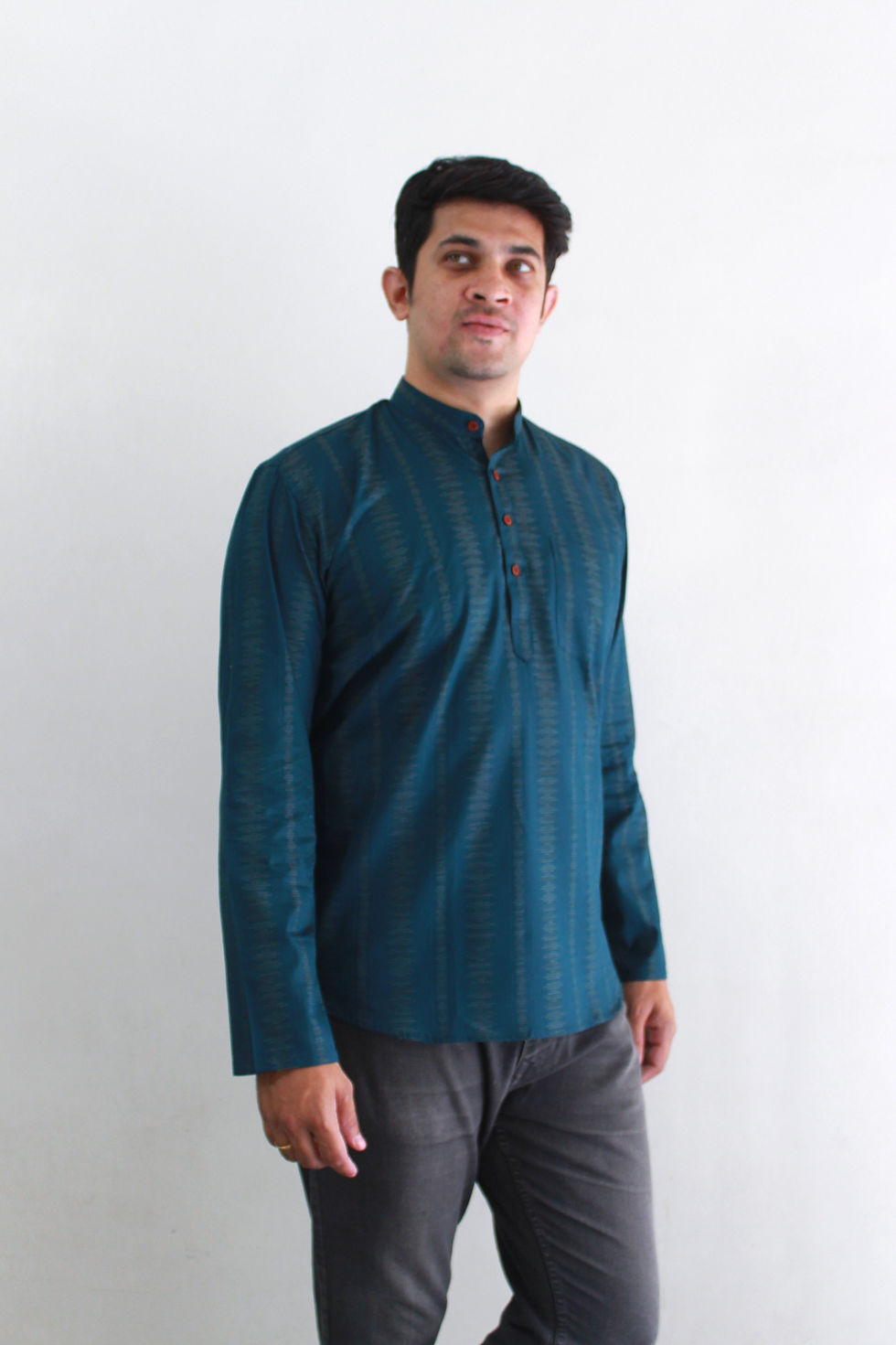 Thumbnail: Men's Pure Cotton Green Kurta