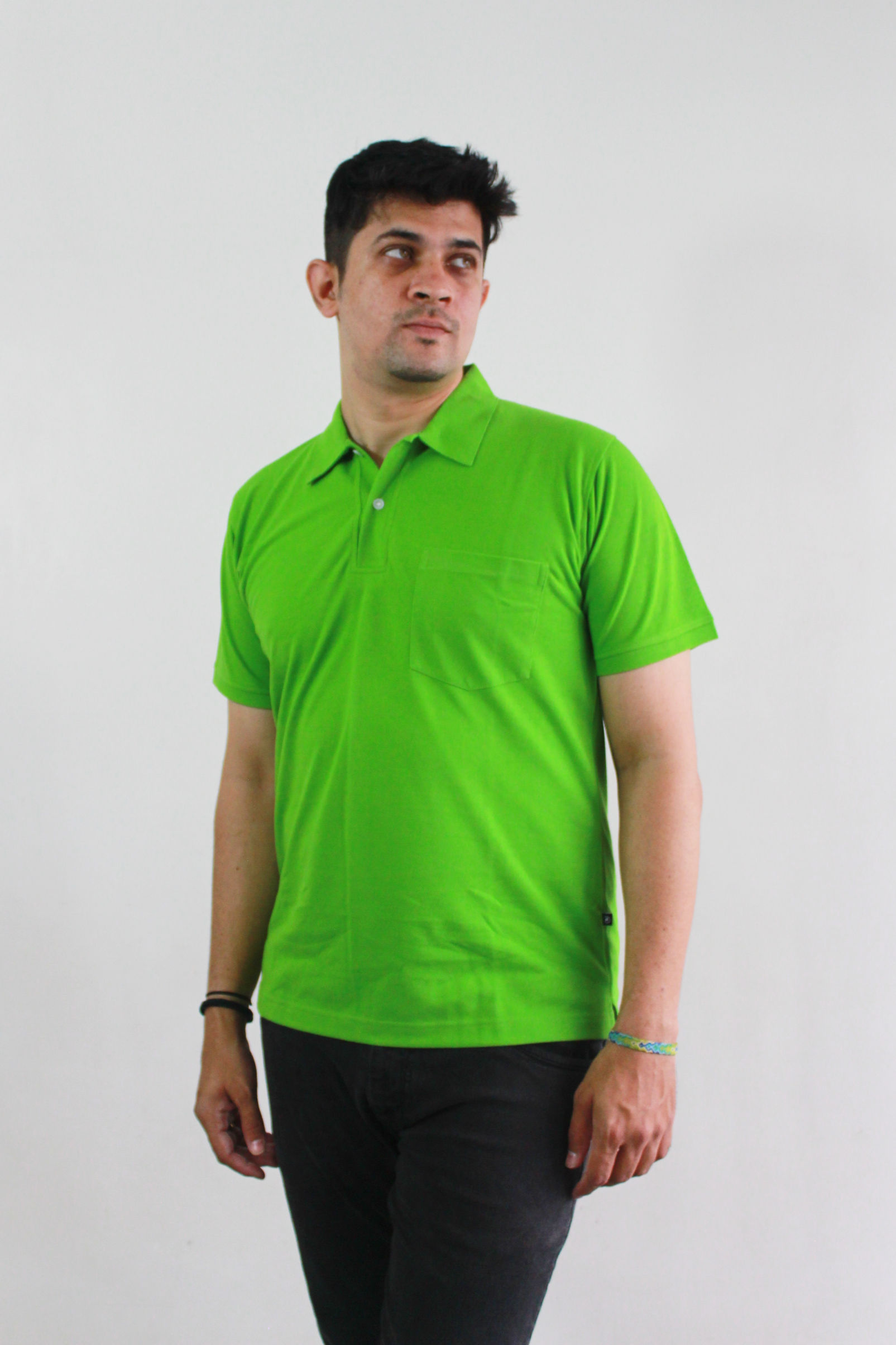 Solid Chutney Collar T-Shirt