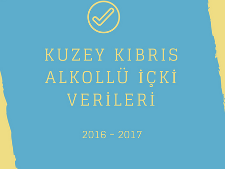Kuzey Kıbrıs Alkollü içki verileri