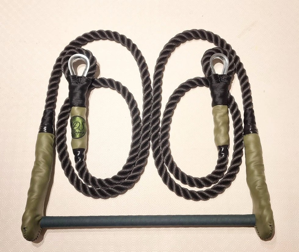 Olive Green + Black Trapeze