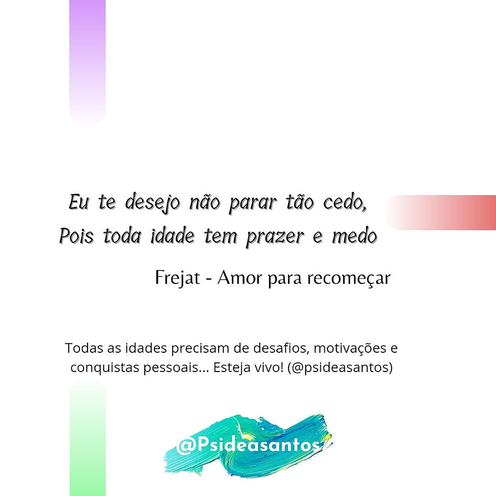 Eu te desejo não parar tão cedo