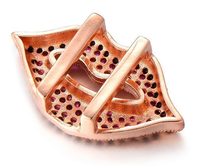 Miniatura: Colored Stones Lips Charm