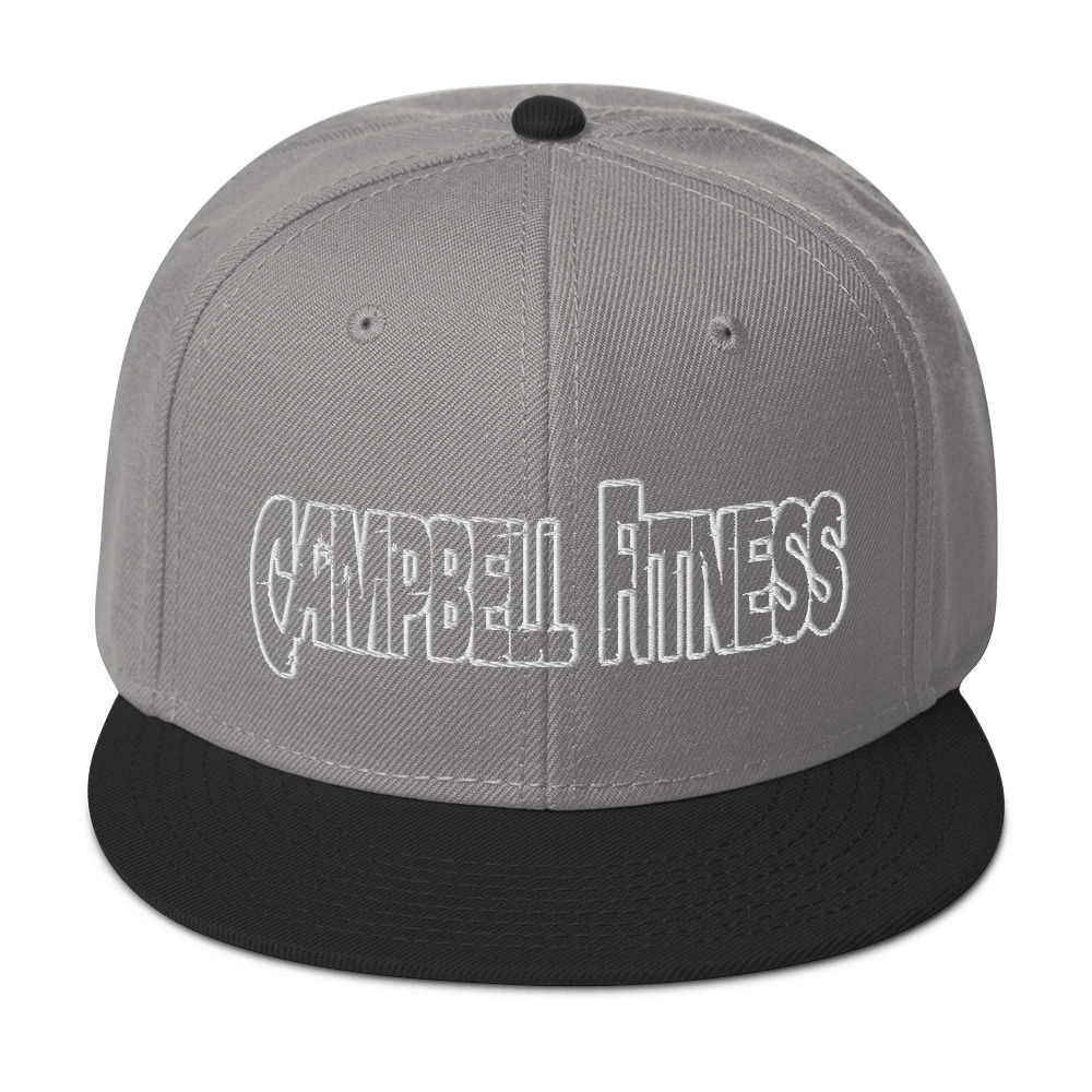 Campbell Fitness Snapback Hat (White)