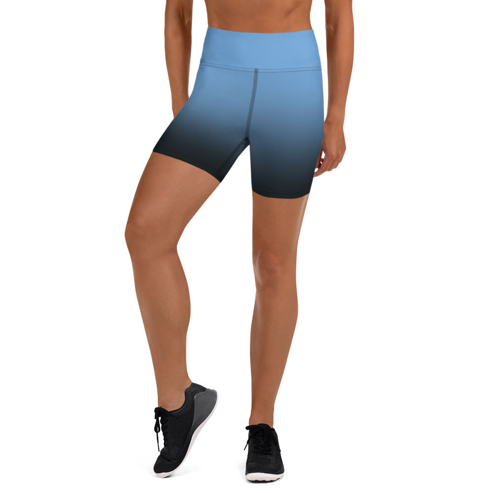Fade Biker Shorts Blue
