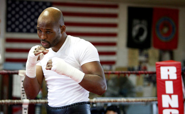 World Champion Boxer Bernard Hopkins shadow boxing