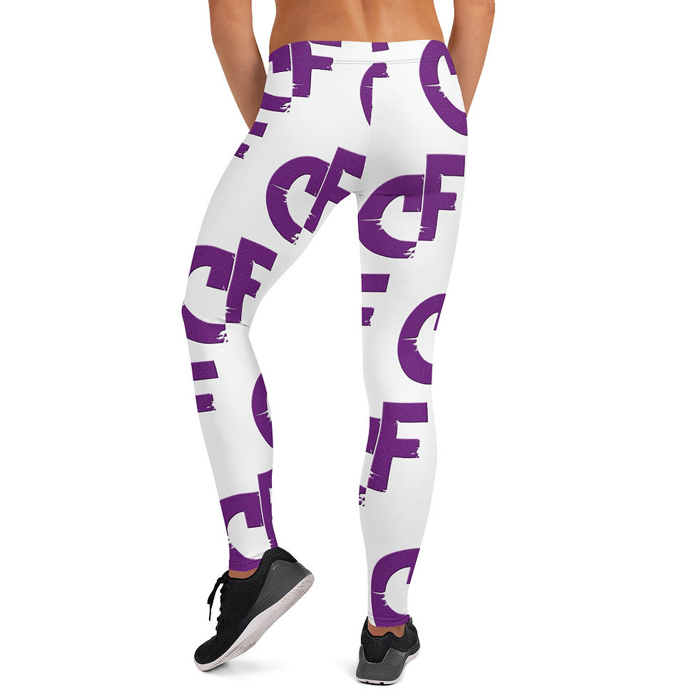 CF Leggings White / Purple