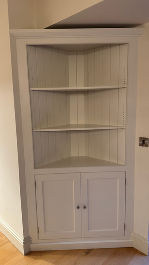 Custom furniture with smooth spray finish for modern interior.