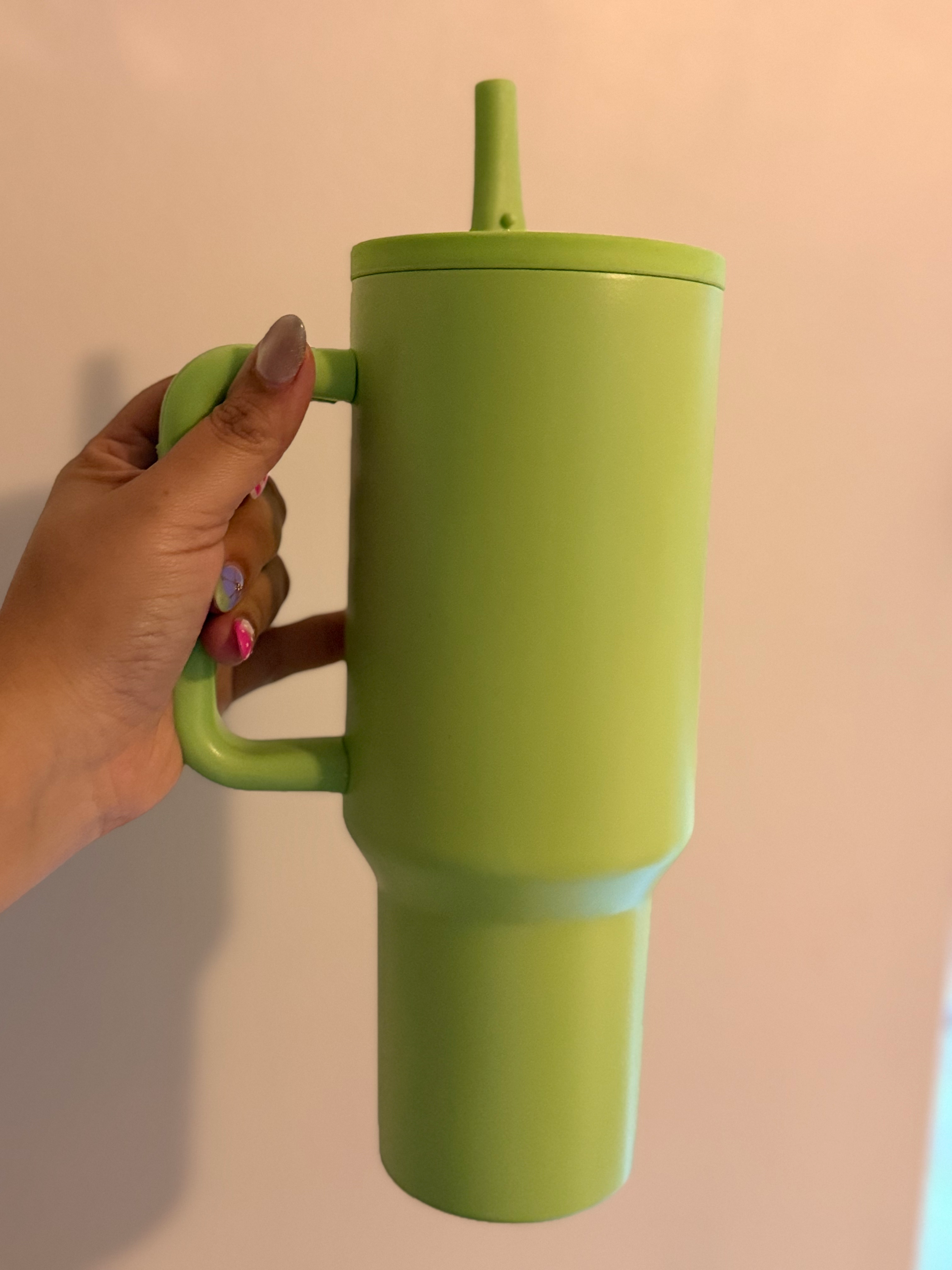40oz Stainless Steel Tumbler - Light Green 