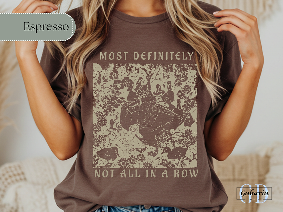 Thumbnail: Ducks Not in A Row Shirt, Funny Vintage Retro Animal Tee