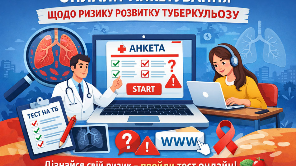 Онлайн-анкетування щодо ризику розвитку туберкульозу