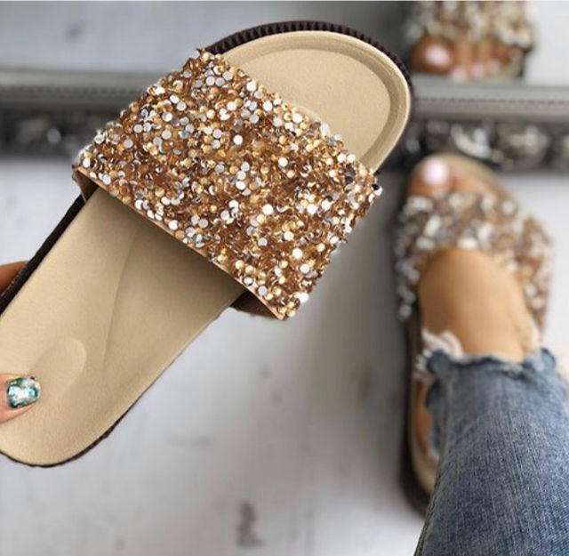 Sequin Sandals