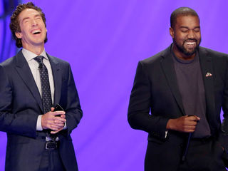 Kanye West visits Joel Osteen