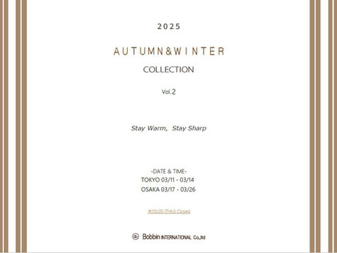 ◆2025-26 Autumn&Winter Collection②◆