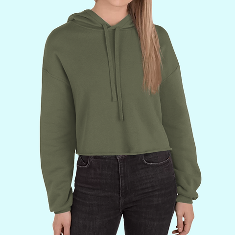 Women s Cropped Hoodie Bella Canvas 7502 ShopHost