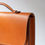 Miniature : cartable en cuir, made in France, vue face