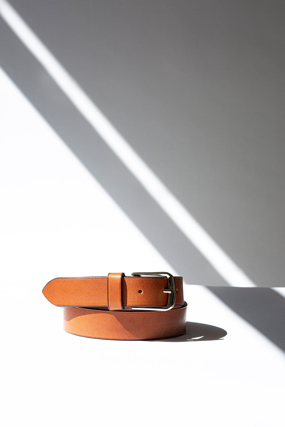 Miniature : ceinture en cuir sur mesure marron clair
