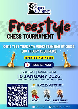 TCA FreeStyle Tournament 18 Jan 2026