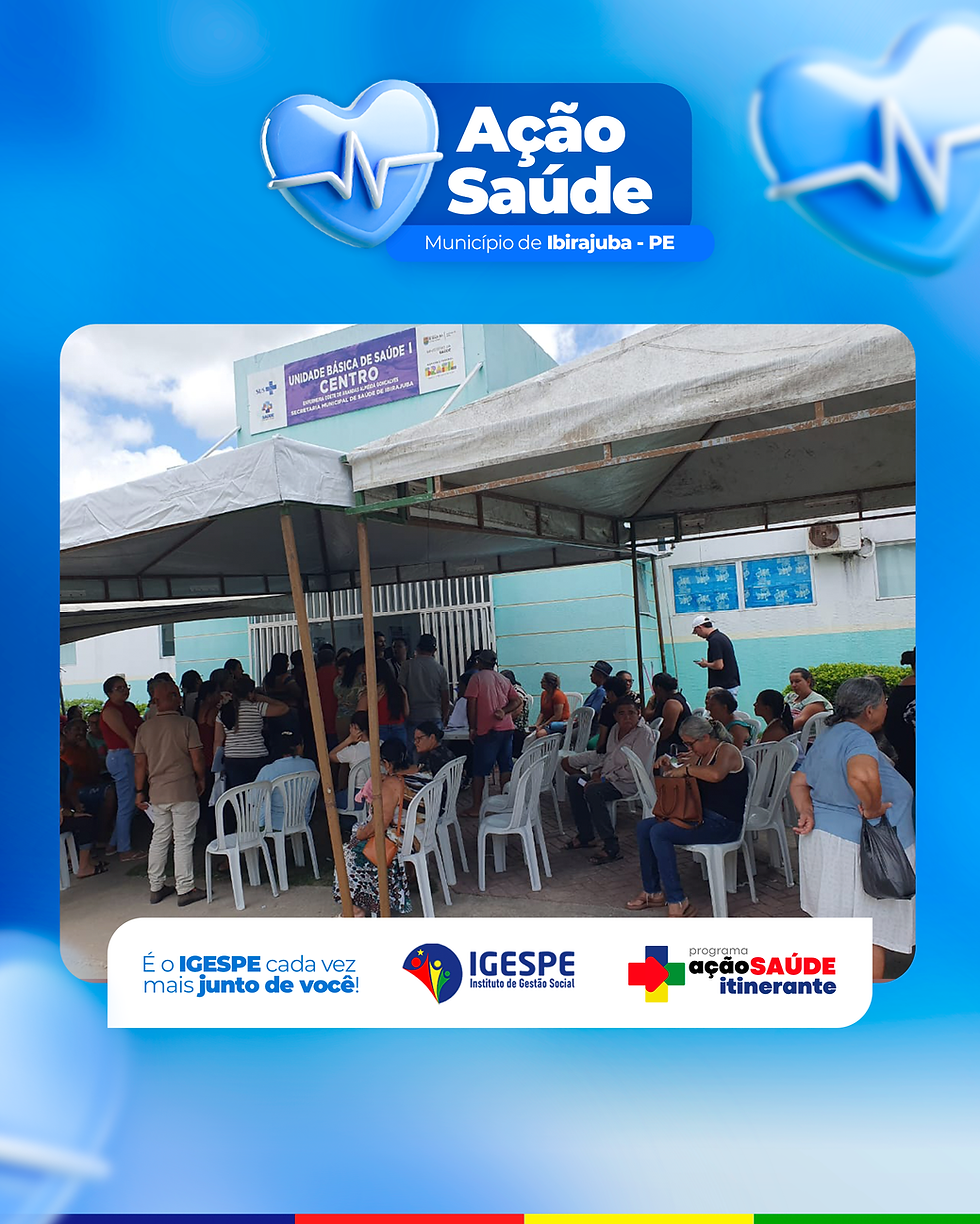 IGESPE realiza Ação de Saúde em Ibirajuba com grande participação da população