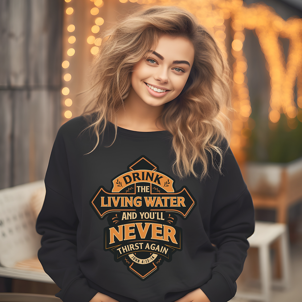 Thumbnail: Faith-based Crewneck Sweatshirt , Cozy Unisex Religious Gift
