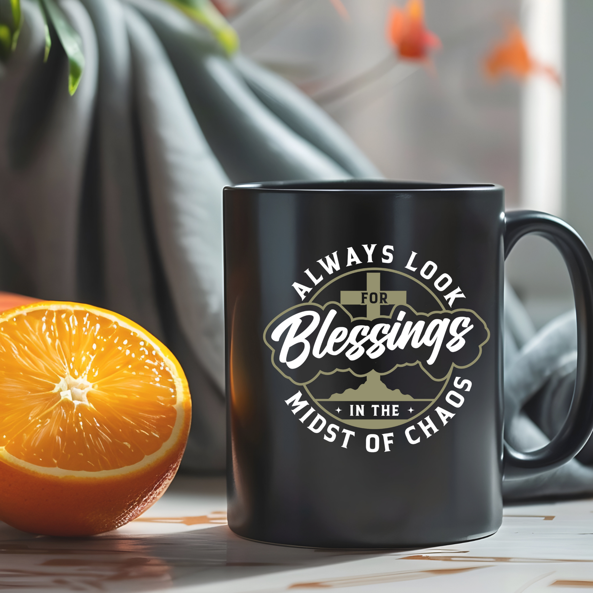 Always Look for Blessings Christian Mug, Inspirational Mug, Bible Verse Mug