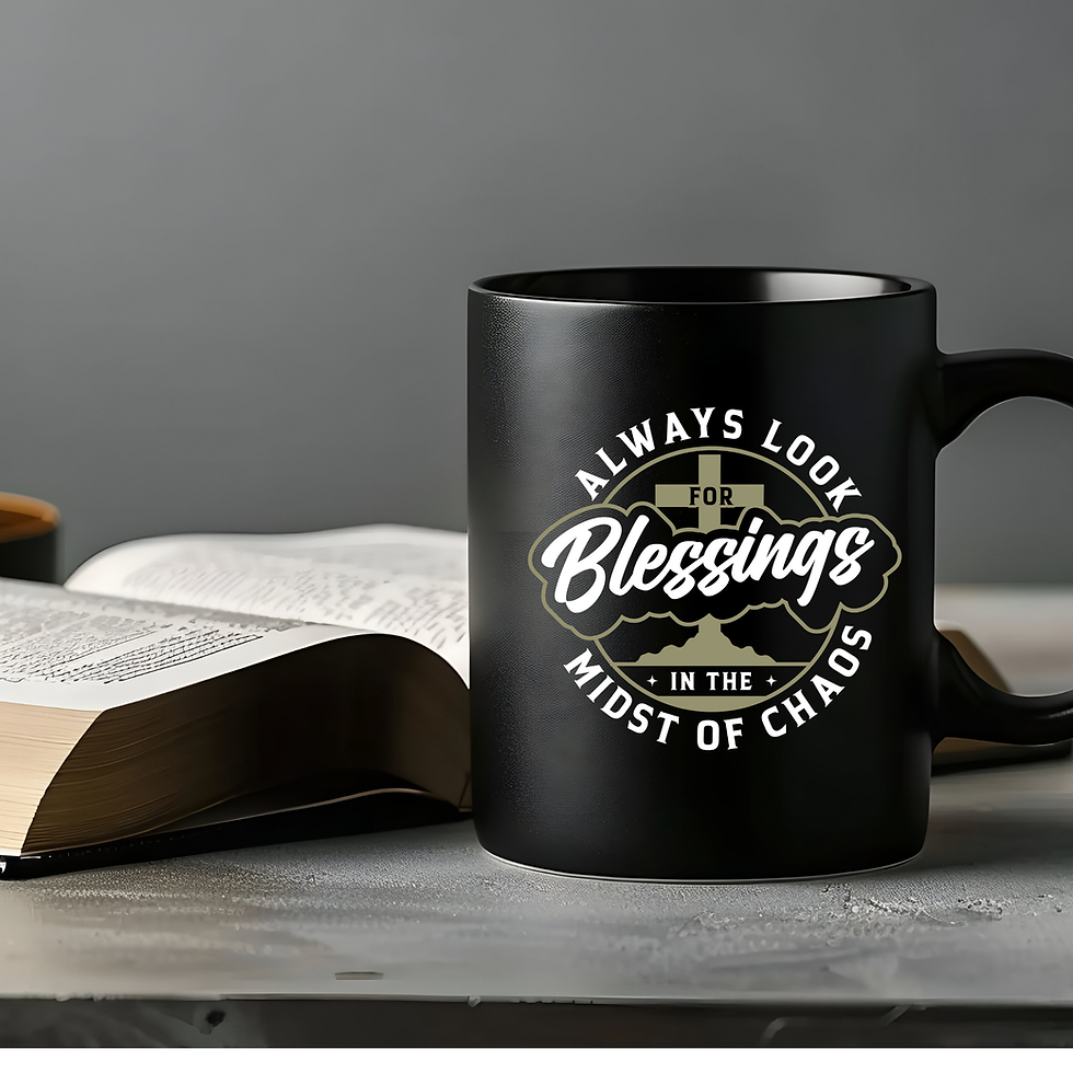 Thumbnail: Always Look for Blessings Christian Mug, Inspirational Mug, Bible Verse Mug