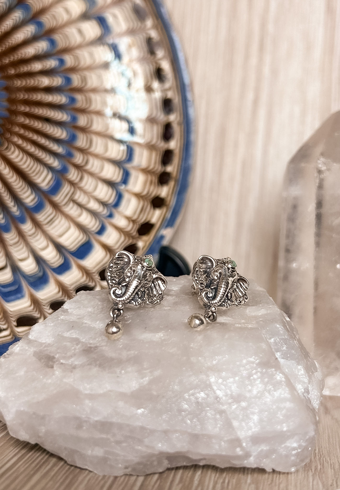 Brinco Elefante Turquesa