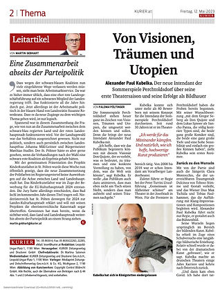 Porträt Alexander Paul Kubelka Kurier