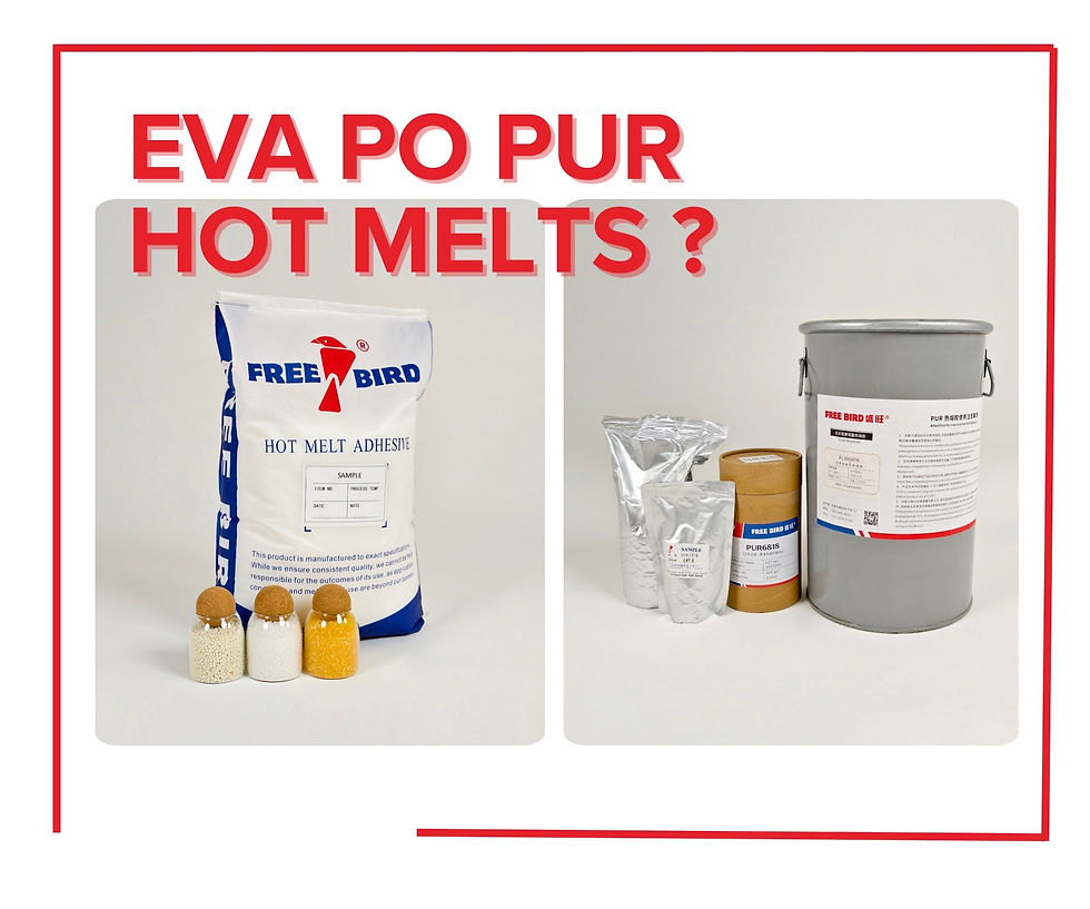 Comparing EVA, PO and PUR Hot Melt Adhesives for Various Applications