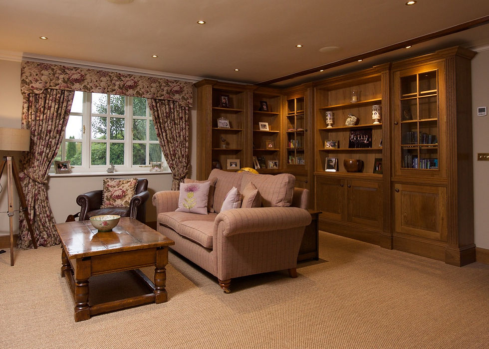 Cozy living room design by Harrogate Homes