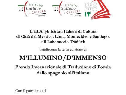 M’ILLUMINO/D’IMMENSO – Premio Internacional de Traducción de Poesía