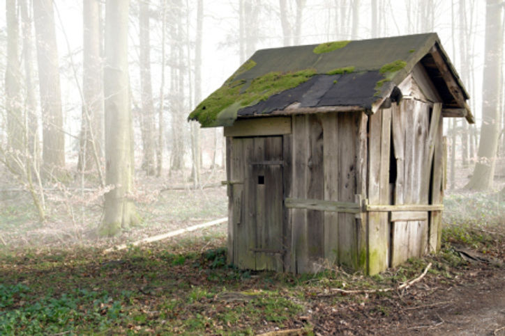 old wooden shack