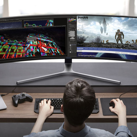 Monitor Samsung CHG90 de 49 pulgadas ultra wide