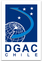 DGAC Chile logo: Globe, arrow, stars