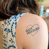 tattoo personnalisé Guy Hoquet - tatouage éphémère par le Bar à Tattoo Animation événementiel 